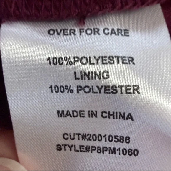 Thread & Supply Women's Maroon Long-Sleeve Wrap Dress - Picture 5 of 6